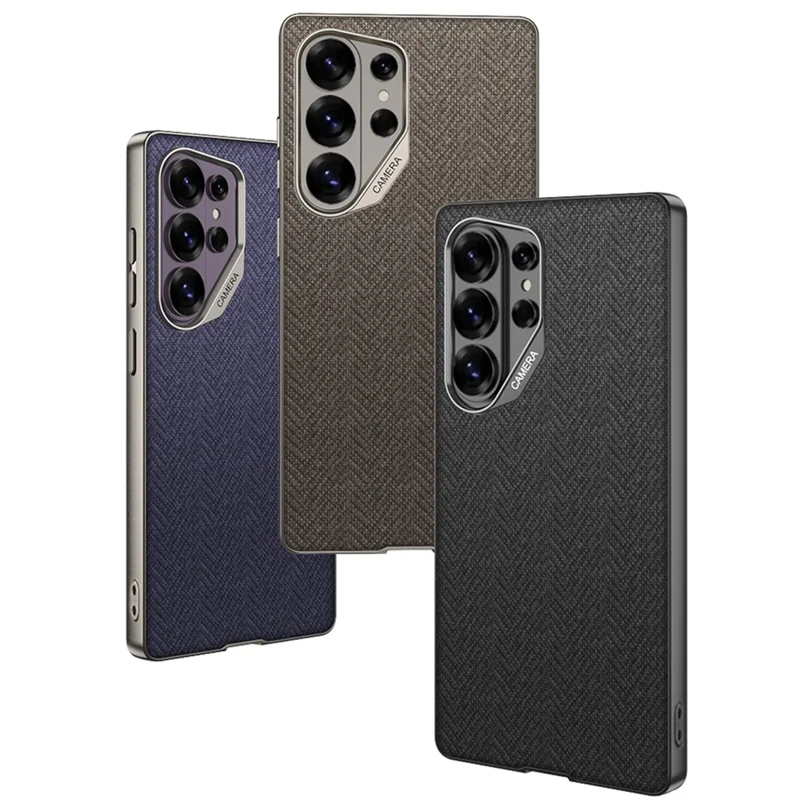 GKK For Samsung Galaxy S26 Ultra Case Skin Touch PC + TPU + Cloth Phone Back Cover - Brown