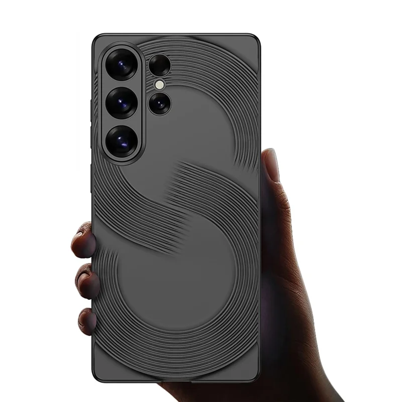 GKK Coque pour Samsung Galaxy S26 Ultra Coque arrière rigide en PC ultra fine avec design en forme de S - Gris