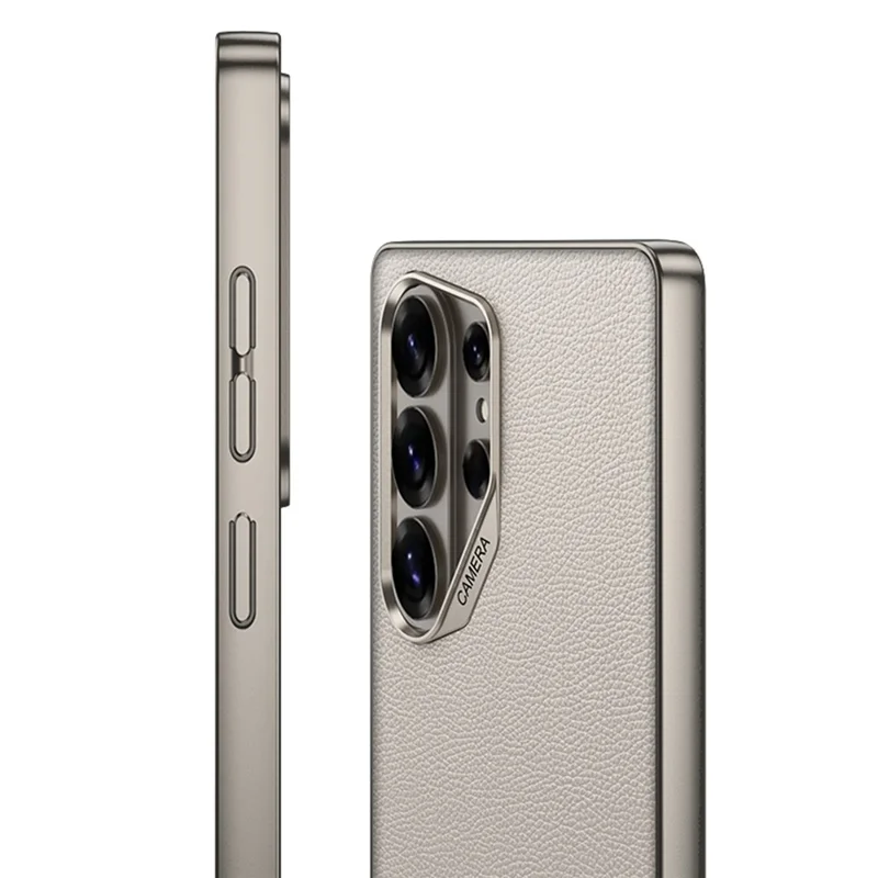 GKK Étui pour Samsung Galaxy S26 Ultra Étui arrière hybride en cuir PU Toucher peau - Noir