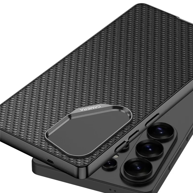 GKK Étui pour Samsung Galaxy S26 Ultra Étui arrière hybride en cuir PU Toucher peau - Noir