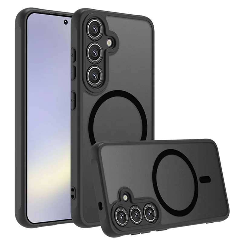 For Samsung Galaxy A17 5G  /  4G Magnetic Case Skin-Touch PC + TPU Matte Back Cover