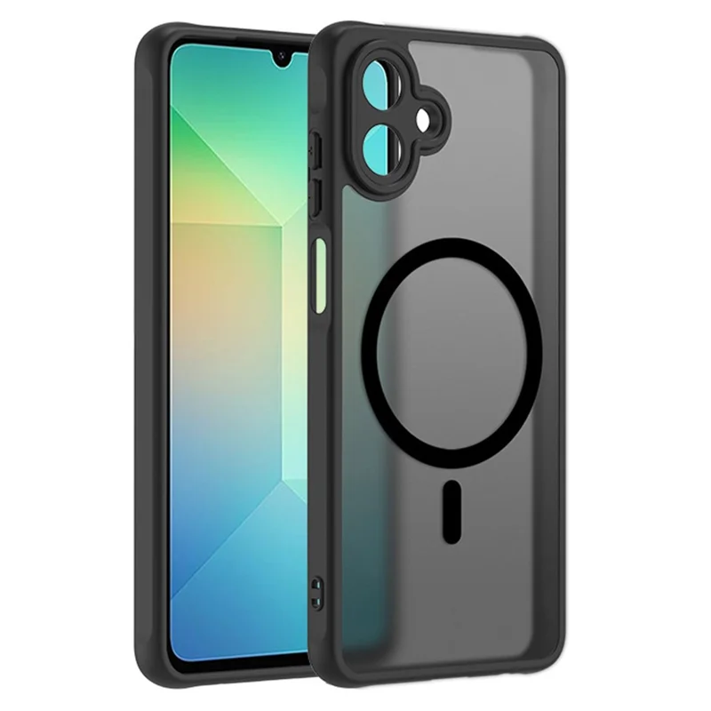 Für Samsung Galaxy A06 5G / 4G Magnetische Hülle Hautgefühl PC + TPU Matt Rückseite