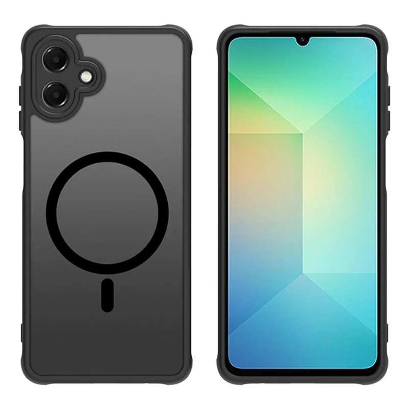 Für Samsung Galaxy A06 5G / 4G Magnetische Hülle Hautgefühl PC + TPU Matt Rückseite