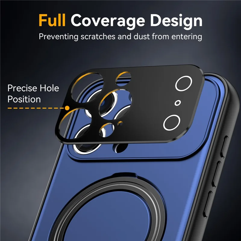 Bulk Purchasing For iPhone 13 Pro Max Compatible with MagSafe Case Transform to 17 Pro Max Kickstand TPU PC Matte Phone Back Cover - Black