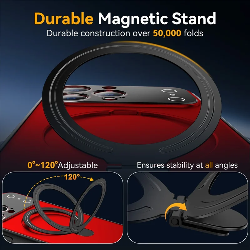 Kauf in Großmengen Für iPhone 12 Pro Max Kompatibel mit MagSafe Hülle Verwandelt in 17 Pro Max Ständer TPU PC Matt Telefonrückseite - Blau