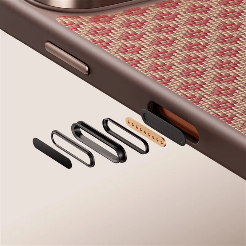 BENKS Y3 For iPhone 17 Pro Max Case Kevlar Aramid Fiber Woven Texture Phone Cover Compatible with MagSafe - Orange