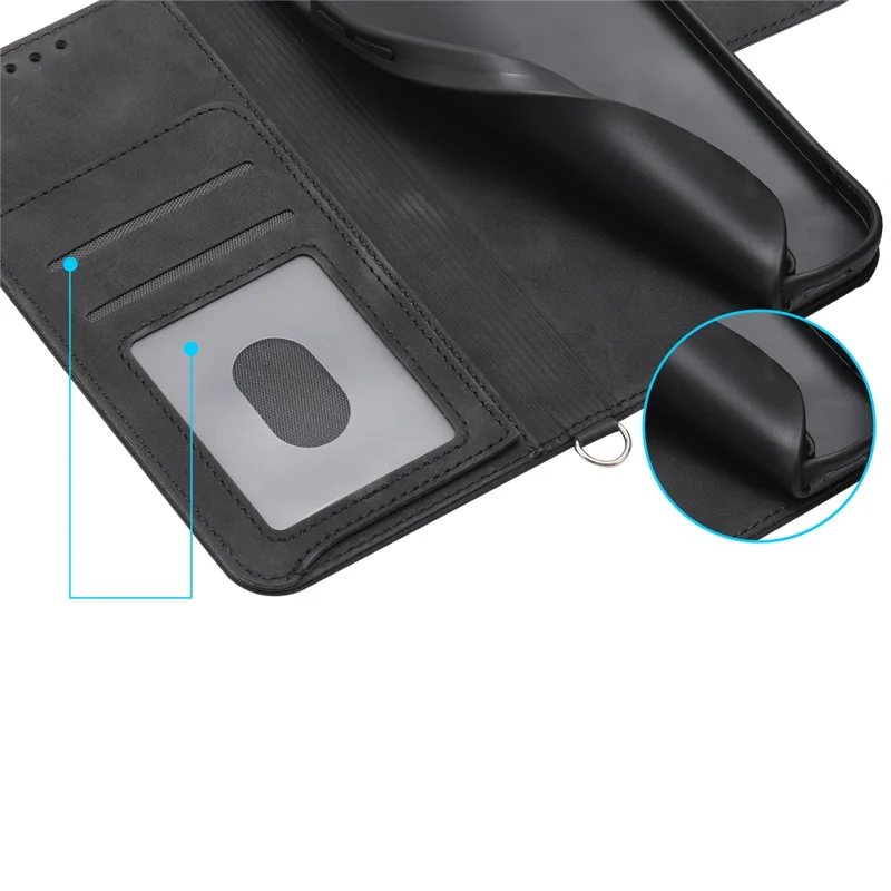 Cover per Xiaomi Redmi Note 15 Pro 4G (Global) con Fiore in Pelle PU, Portafoglio con Tracolla - Nero