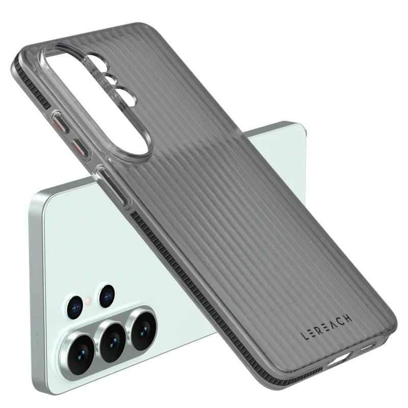 LEREACH TOC Series for Samsung Galaxy S26 Ultra Case Flowing Grid PC Phone Cover - Black