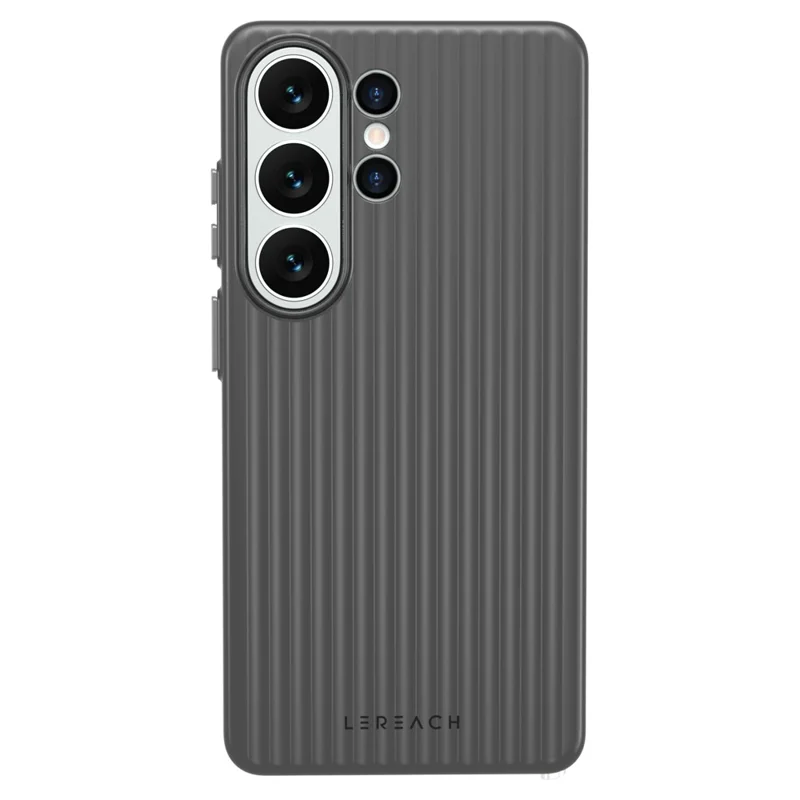 LEREACH TOC Series for Samsung Galaxy S26 Ultra Case Flowing Grid PC Phone Cover - Black