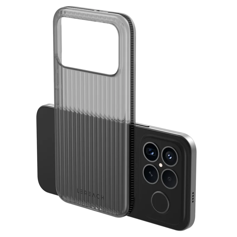 LEREACH TOC Series for Xiaomi Poco F8 Ultra / Redmi K90 Pro Max 5G Case Flowing Grid PC Phone Cover - Black