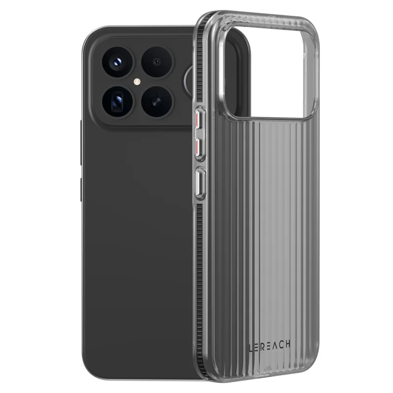 LEREACH TOC Series for Xiaomi Poco F8 Ultra / Redmi K90 Pro Max 5G Case Flowing Grid PC Phone Cover - Black