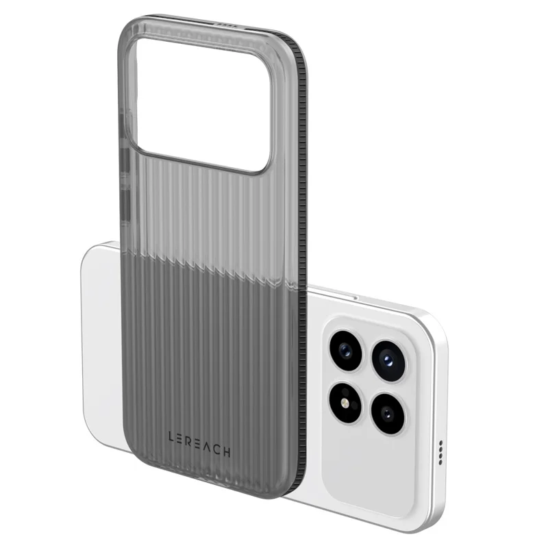 LEREACH TOC Series for Xiaomi Poco F8 Pro / Redmi K90 5G Case Flowing Grid PC Phone Cover - Black