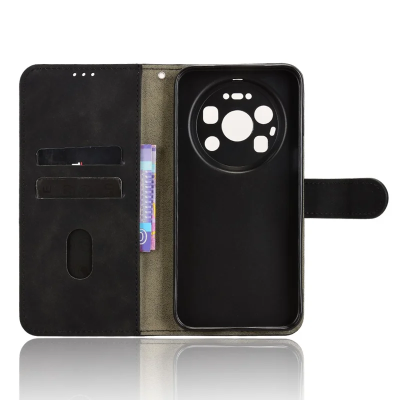 Cover in Pelle per Huawei Mate 80 Pro Max, Custodia Portafoglio con Supporto, Effetto Tattile Pelle, Anticaduta, per Telefono - Nero