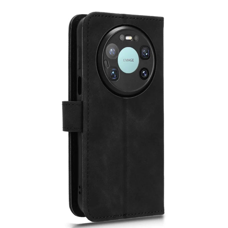 Cover in Pelle per Huawei Mate 80 Pro Max, Custodia Portafoglio con Supporto, Effetto Tattile Pelle, Anticaduta, per Telefono - Nero