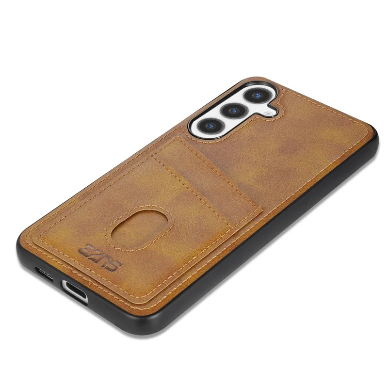 Funda AZNS K1 Series para Samsung Galaxy A37, textura de ternero, anticaídas, cubierta de teléfono de PU + TPU - Marrón