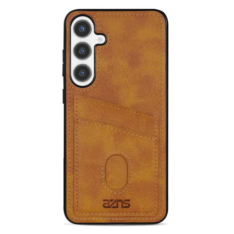 Funda AZNS K1 Series para Samsung Galaxy A37, textura de ternero, anticaídas, cubierta de teléfono de PU + TPU - Marrón