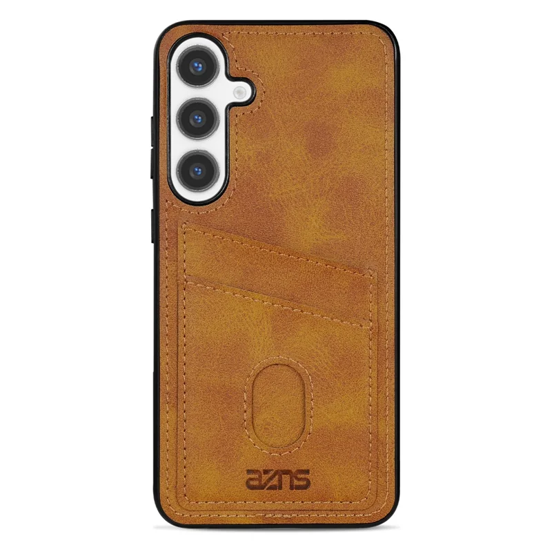 Capa AZNS Série K1 para Samsung Galaxy A57, Capa em PU com Textura de Bezerro e Anti-queda em PU + TPU - Marrom