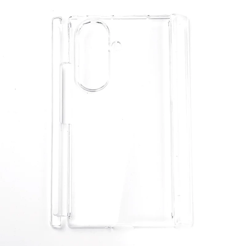 غطاء شفاف لسامسونج جالكسي زد ترايفولد 5 جي، غطاء واقي من البولي كربونات الصلب مقاوم للخدوش مع هيكل مزدوج المحور