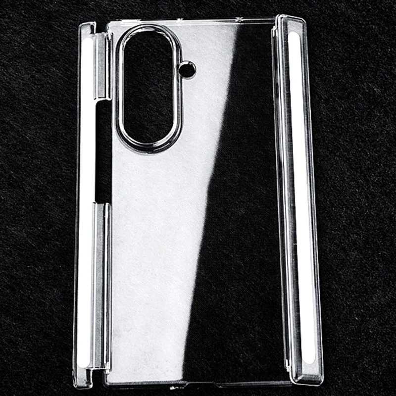 غطاء شفاف لسامسونج جالكسي زد ترايفولد 5 جي، غطاء واقي من البولي كربونات الصلب مقاوم للخدوش مع هيكل مزدوج المحور