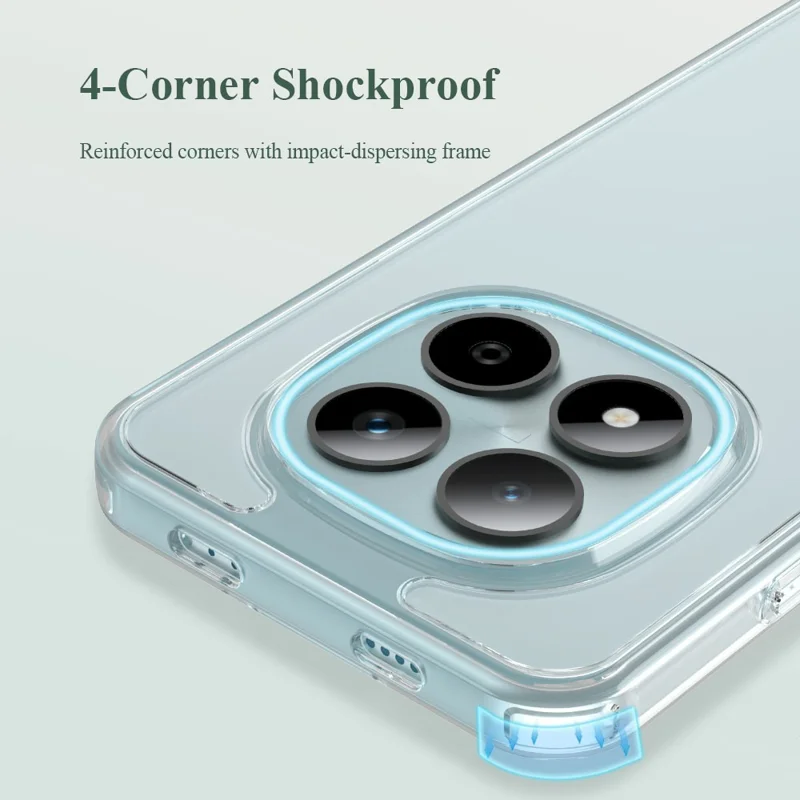 LEREACH TOC Series for Xiaomi Redmi Note 15 Pro 4G (Global)) Case TPU + Acrylic Phone Cover