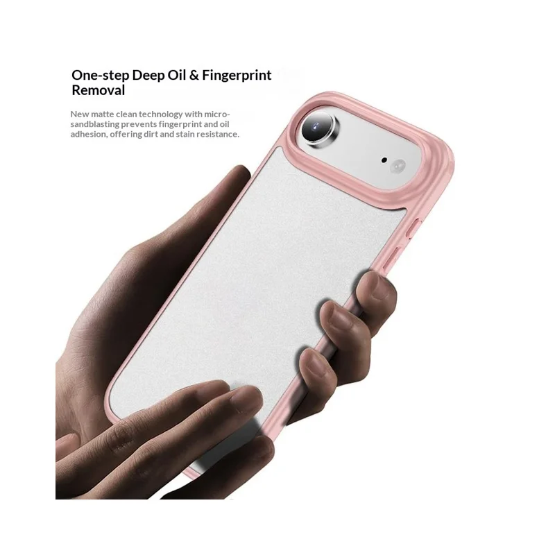 For iPhone Air Case PC + TPU Phone Cover Airbag Protection - Black