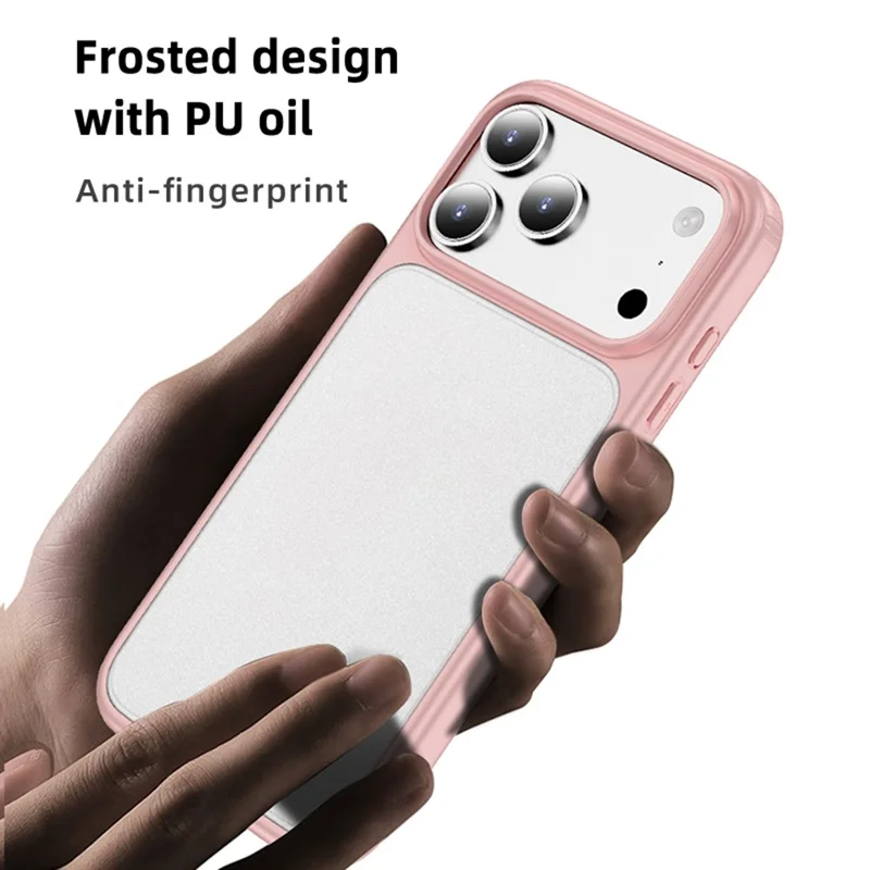 For iPhone 17 Pro Case PC + TPU Phone Cover Airbag Protection - Black