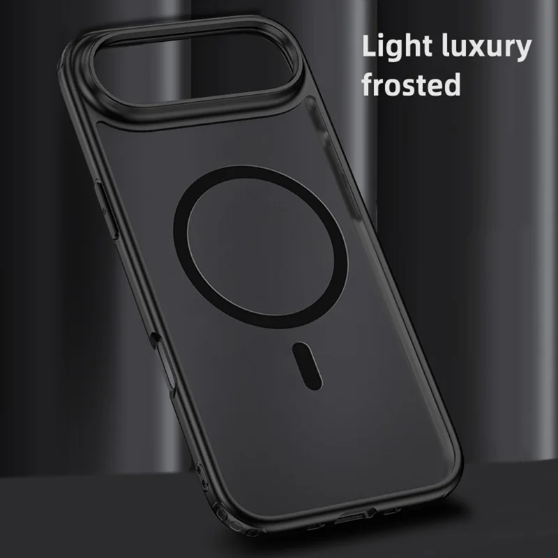 Kauf in Großmengen für iPhone Air Magnetische Hülle Stoßfeste PC + TPU Handyhülle Kompatibel mit MagSafe - Schwarz