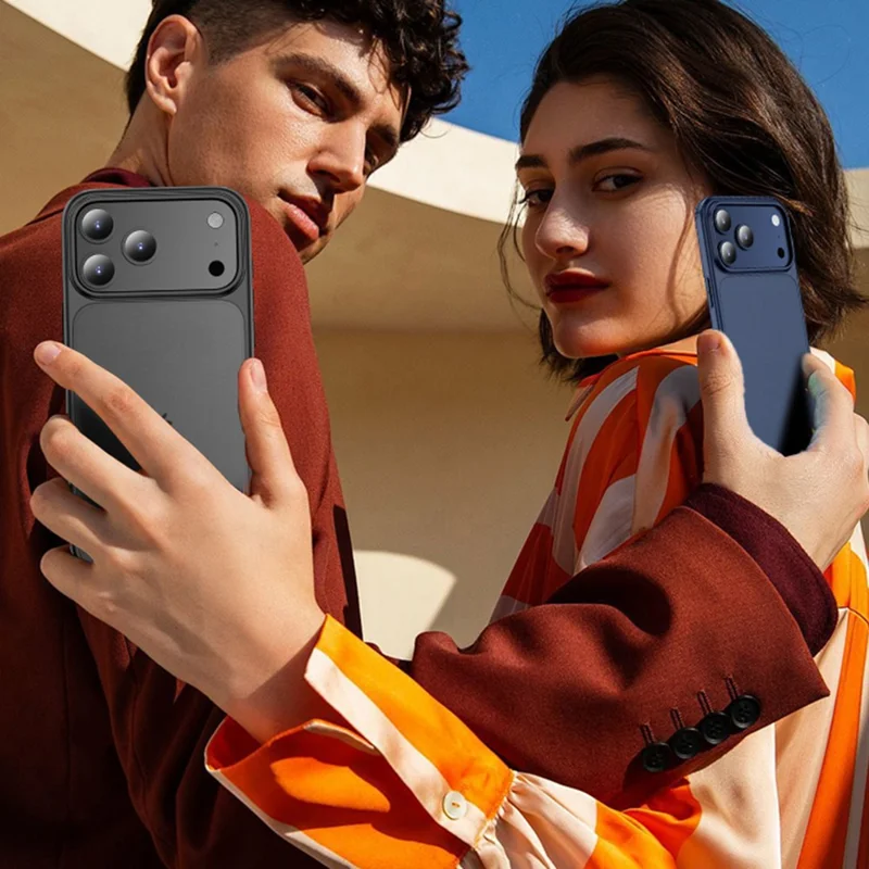 Kauf in Großmenge für iPhone 17 Pro Magnet-Case Stoßfestes PC + TPU-Telefonetui kompatibel mit MagSafe - Schwarz
