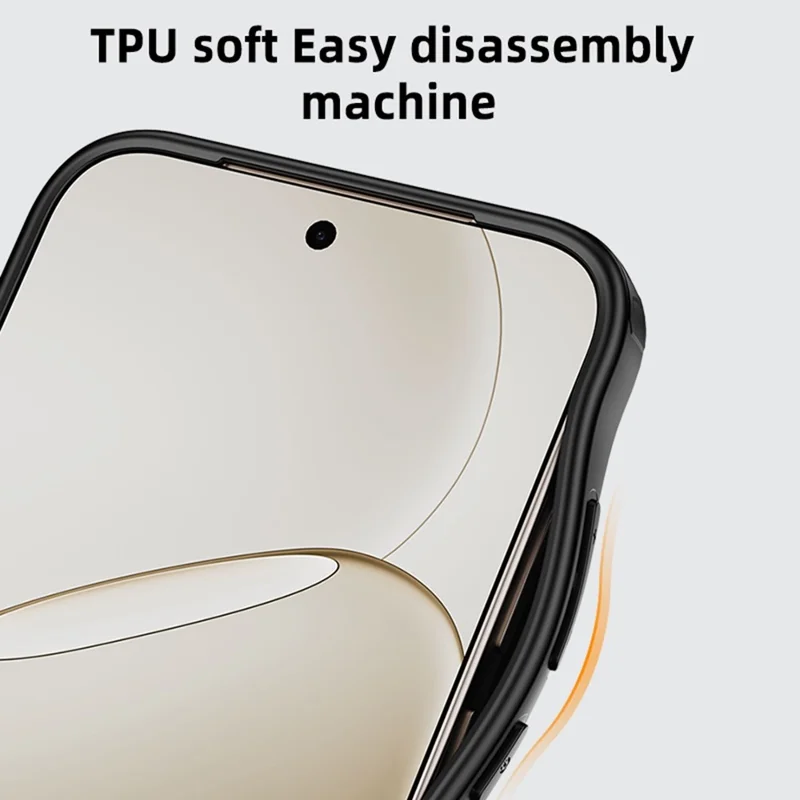 For OnePlus 15 5G Case PC + TPU Phone Cover Airbag Protection - Black