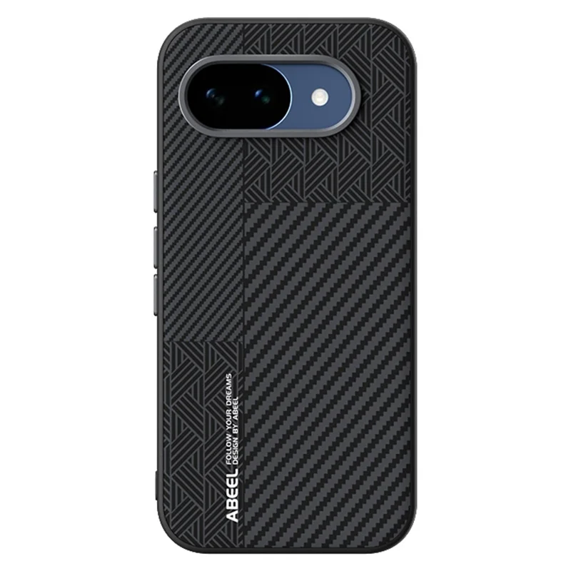 ABEEL For Google Pixel 10a Magnetic Case PC + TPU + Aluminum Alloy + PU Leather Slim Phone Back Cover - Texture 3