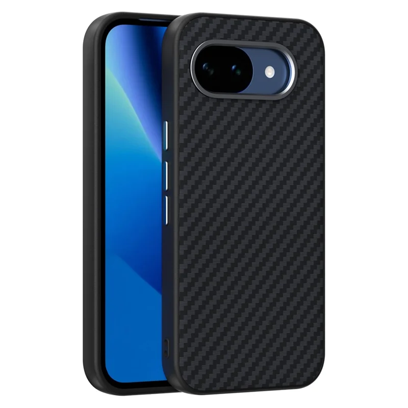 ABEEL For Google Pixel 10a Magnetic Case Carbon Fiber Texture Phone Back Cover - Black