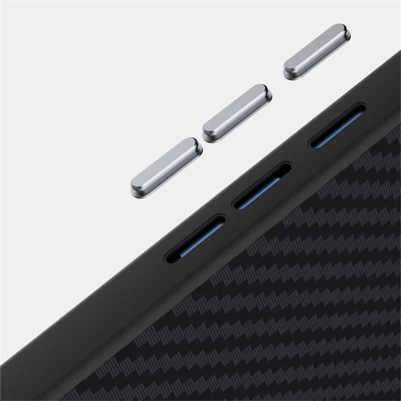 ABEEL For Google Pixel 10a Magnetic Case Carbon Fiber Texture Phone Back Cover - Black