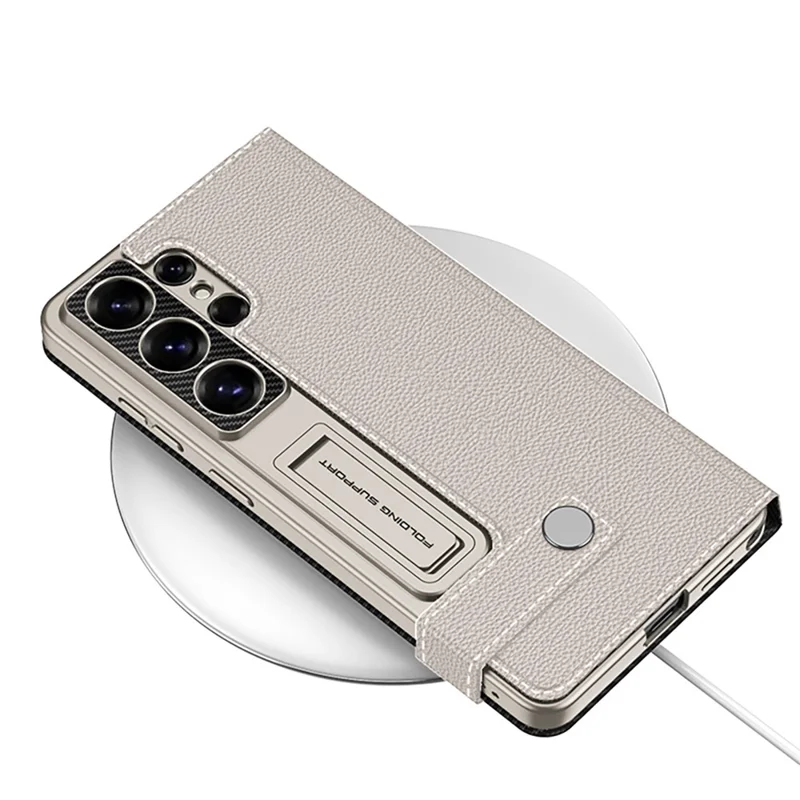 GKK Étui pour Samsung Galaxy S26 Ultra avec Porte-cartes, Support, Couvercle en Cuir - Noir