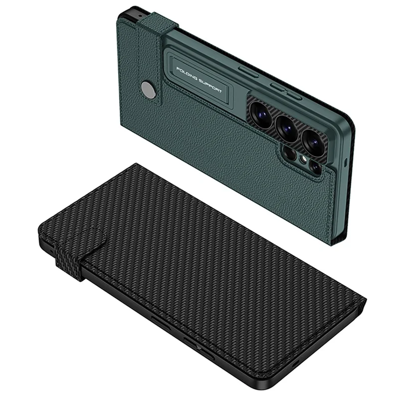 GKK Étui pour Samsung Galaxy S26 Ultra avec Porte-cartes, Support, Couvercle en Cuir - Noir