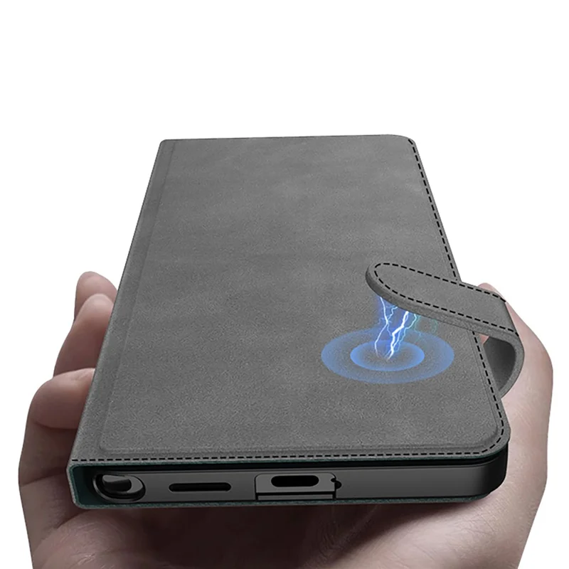 GKK Étui pour Samsung Galaxy S26 Ultra avec porte-cartes, support intégré, housse rabattable en cuir mat, fermeture magnétique - Noir