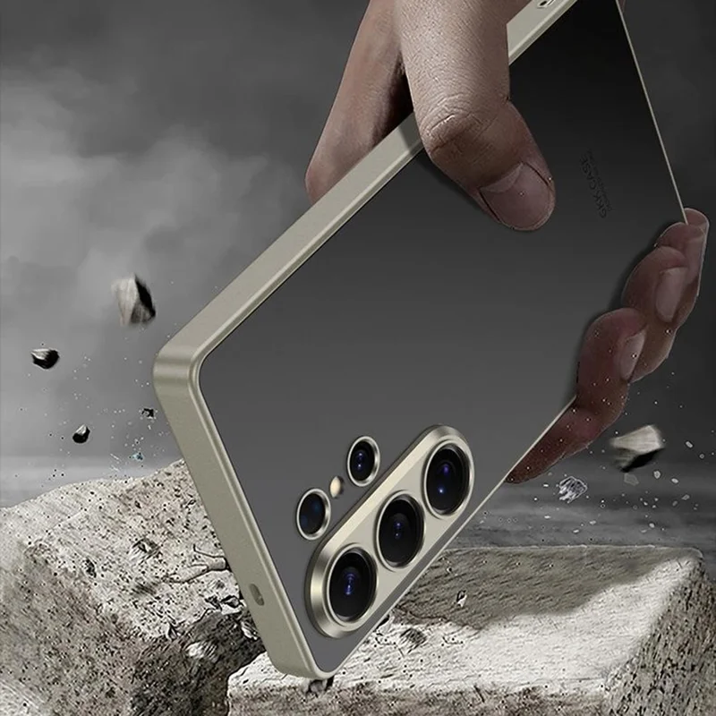 GKK For Samsung Galaxy S26 Ultra Case Skin Touch AG PC + TPU Phone Back Cover - Black