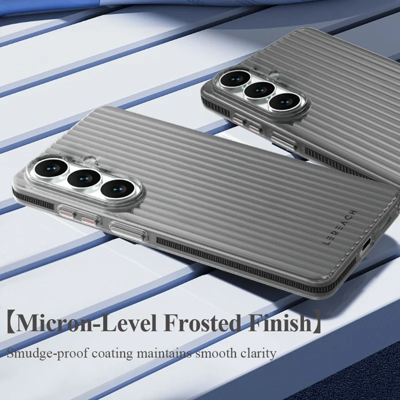 LEREACH серия TOC для Samsung Galaxy S26+ чехол с потоковой сеткой из поликарбоната - оранжевый