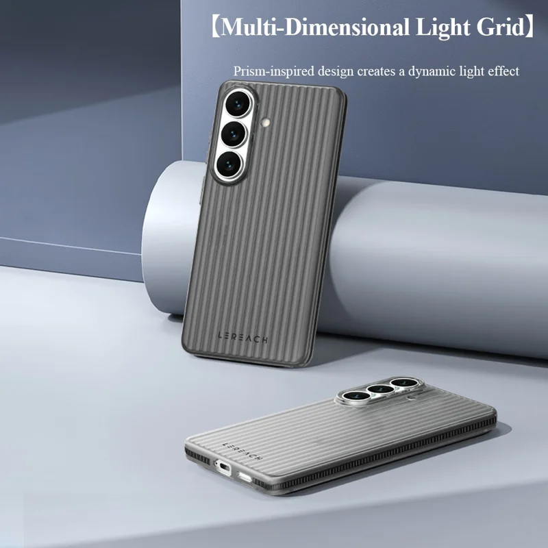 LEREACH серия TOC для Samsung Galaxy S26+ чехол с потоковой сеткой из поликарбоната - оранжевый