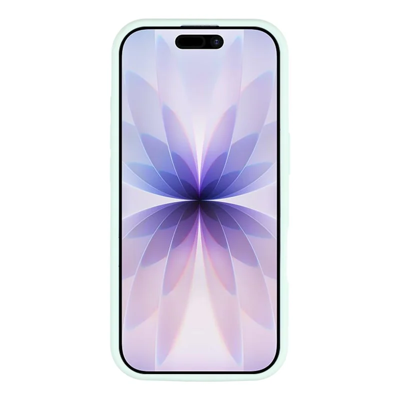 For iPhone 17 Case Suction Cup Silicone Phone Cover with Fabric Lining - Green