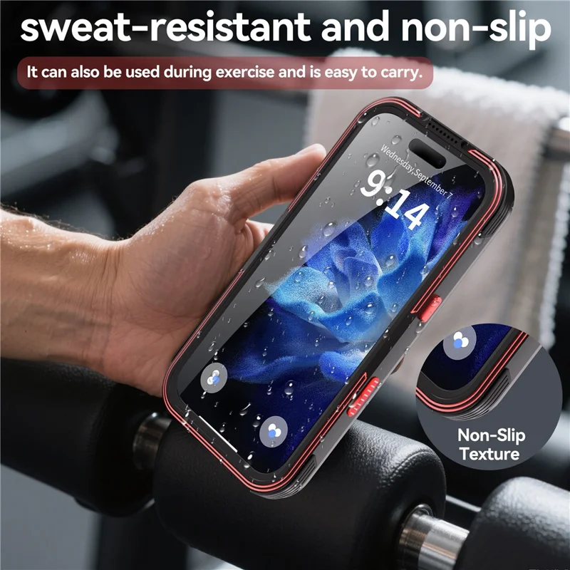 SHELLBOX Serie GTM per iPhone 17 Custodia Magnetica IP68 Impermeabile con Telaio in Metallo TPU PC Cover Subacquea