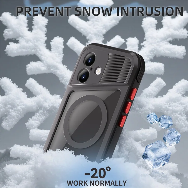 SHELLBOX Serie GTM per iPhone 17 Custodia Magnetica IP68 Impermeabile con Telaio in Metallo TPU PC Cover Subacquea