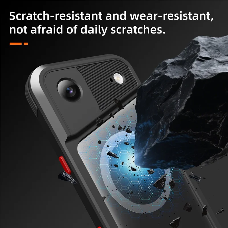 SHELLBOX Serie GTM per iPhone Custodia Magnetica Air con Telaio in Metallo TPU PC Impermeabile IP68 per Immersioni