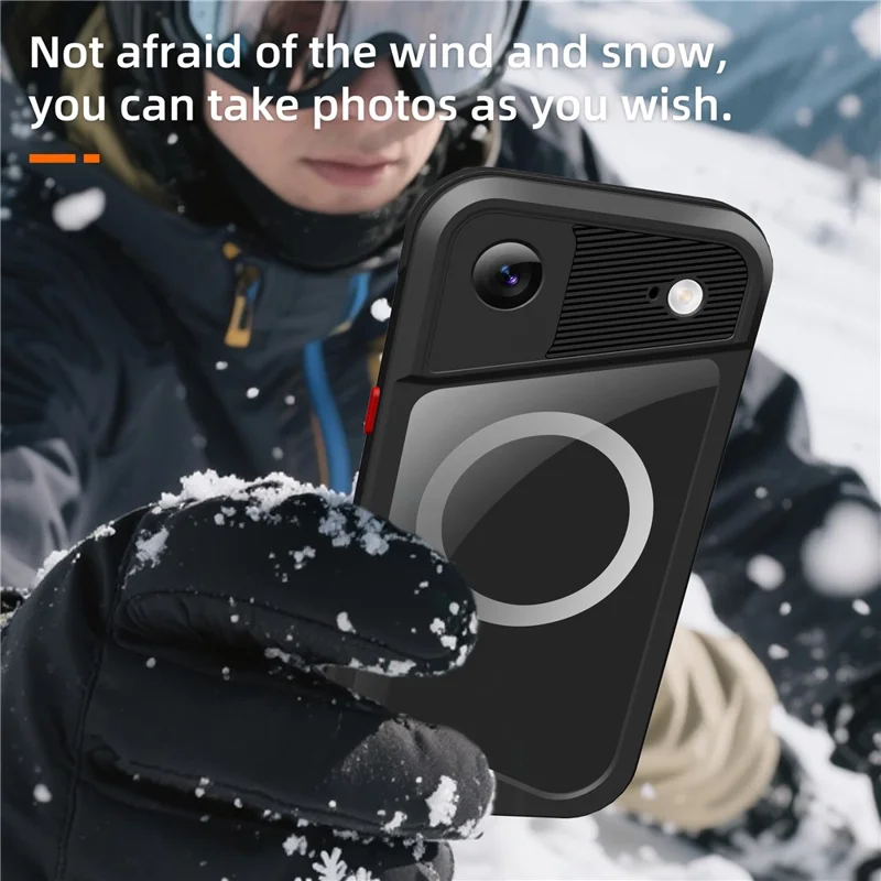 SHELLBOX Serie GTM per iPhone Custodia Magnetica Air con Telaio in Metallo TPU PC Impermeabile IP68 per Immersioni