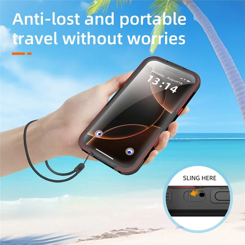 SHELLBOX Serie GTM per iPhone Custodia Magnetica Air con Telaio in Metallo TPU PC Impermeabile IP68 per Immersioni