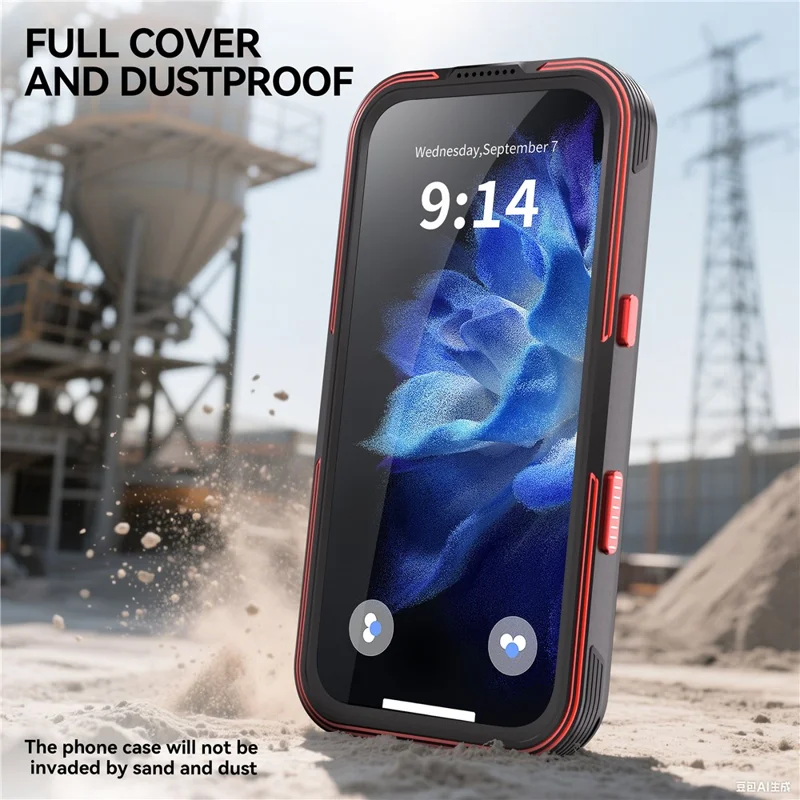 SHELLBOX Serie GTM per iPhone 17 Pro Custodia Magnetica IP68 Impermeabile con Telaio in Metallo TPU PC Cover Subacquea