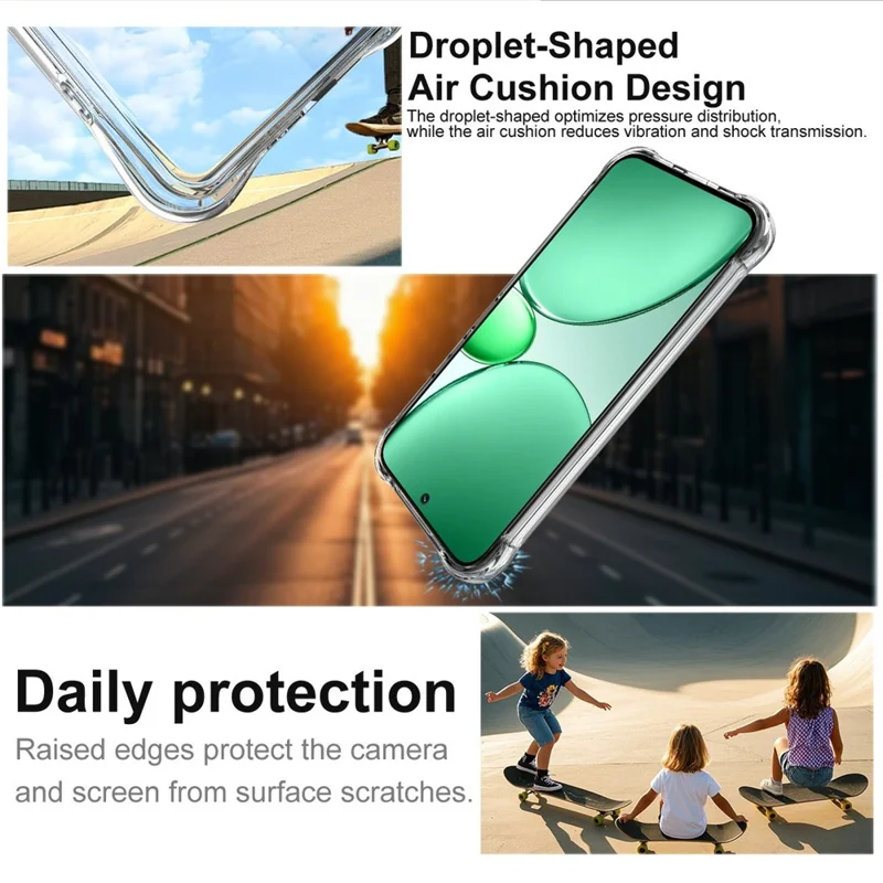 IMAK Hülle für Realme C85 Pro 4G TPU-Handyhülle Airbag stoßfest Schutz