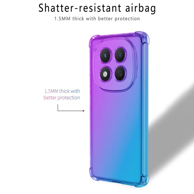 Cover per Xiaomi Redmi Note 15 Pro+ 5G (Global) Cover Antiurto in TPU con Design Gradient Colore - Viola / Blu