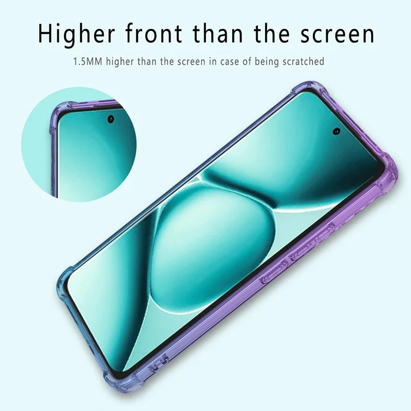 Cover per Xiaomi Redmi Note 15 Pro+ 5G (Global) Cover Antiurto in TPU con Design Gradient Colore - Viola / Blu