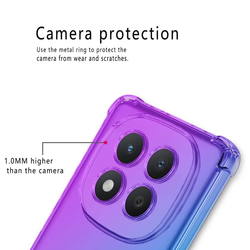 Cover per Xiaomi Redmi Note 15 Pro+ 5G (Global) Cover Antiurto in TPU con Design Gradient Colore - Viola / Blu