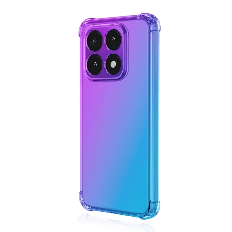 For Xiaomi 15T Case Gradient Color TPU Anti-Drop Phone Cover - Purple  /  Blue